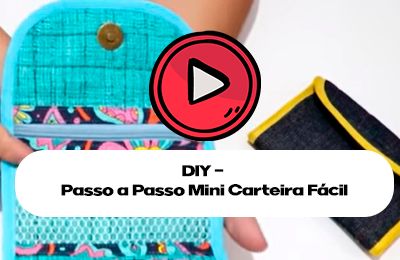 DIY - Passo a Passo Mini Carteira Fácil